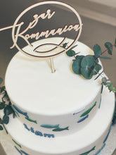 Lade das Bild in den Galerie-Viewer, Torte „Blaue Fische“ zu kirchlichen Anlässen