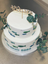 Lade das Bild in den Galerie-Viewer, Torte „Blaue Fische“ zu kirchlichen Anlässen