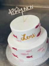 Lade das Bild in den Galerie-Viewer, Torte „Rosa Fische“ zu kirchlichen Anlässen