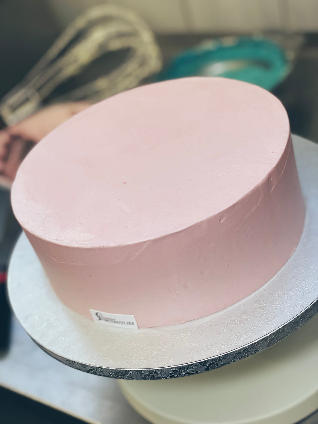 „Do it yourself“ Torte rosa wahlweise mit Topper